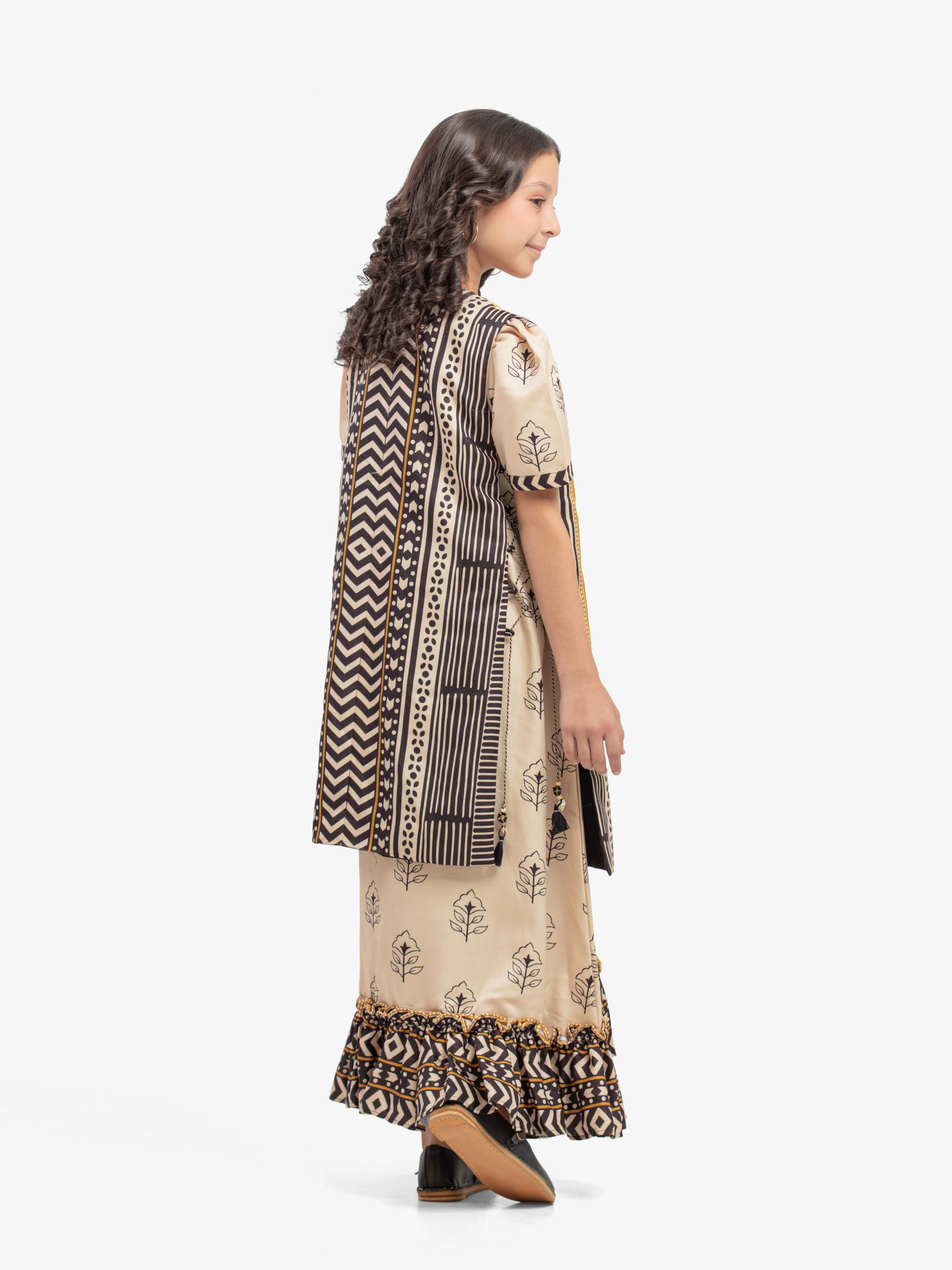 Girl's Beige Multi Pret - EGTKP5-70811S - Image 5